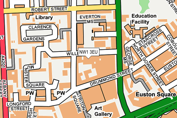 NW1 3EU map - OS OpenMap – Local (Ordnance Survey)