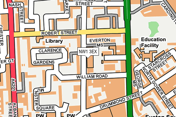 NW1 3EX map - OS OpenMap – Local (Ordnance Survey)