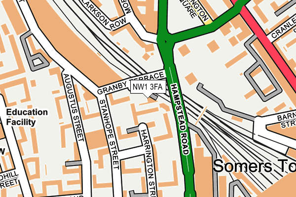 NW1 3FA map - OS OpenMap – Local (Ordnance Survey)