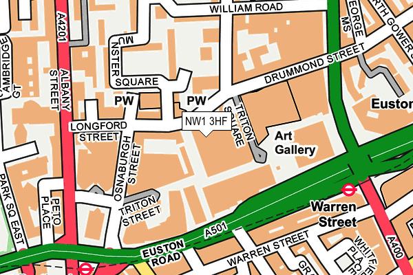 NW1 3HF map - OS OpenMap – Local (Ordnance Survey)