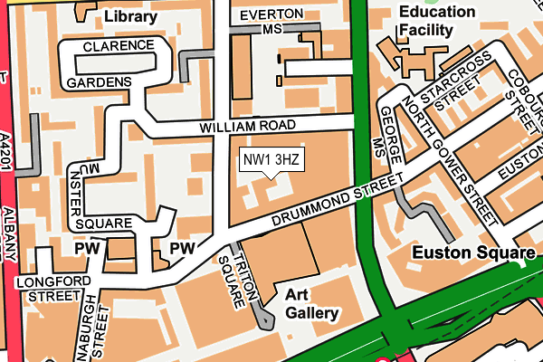 NW1 3HZ map - OS OpenMap – Local (Ordnance Survey)
