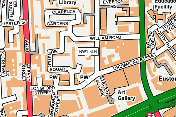 NW1 3LB map - OS OpenMap – Local (Ordnance Survey)