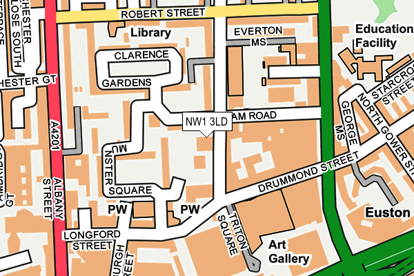 NW1 3LD map - OS OpenMap – Local (Ordnance Survey)