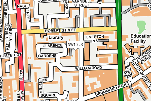 NW1 3LR map - OS OpenMap – Local (Ordnance Survey)