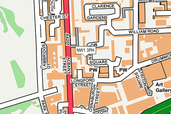 NW1 3PH map - OS OpenMap – Local (Ordnance Survey)