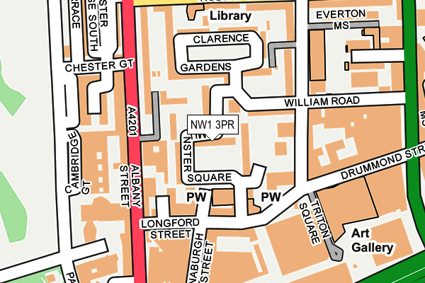NW1 3PR map - OS OpenMap – Local (Ordnance Survey)