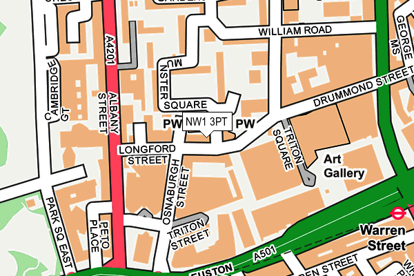 NW1 3PT map - OS OpenMap – Local (Ordnance Survey)