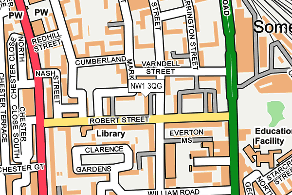 NW1 3QG map - OS OpenMap – Local (Ordnance Survey)