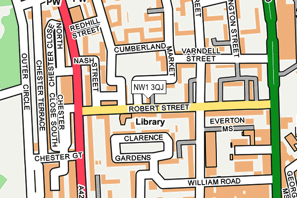 NW1 3QJ map - OS OpenMap – Local (Ordnance Survey)