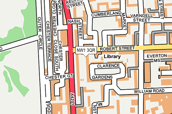 NW1 3QR map - OS OpenMap – Local (Ordnance Survey)