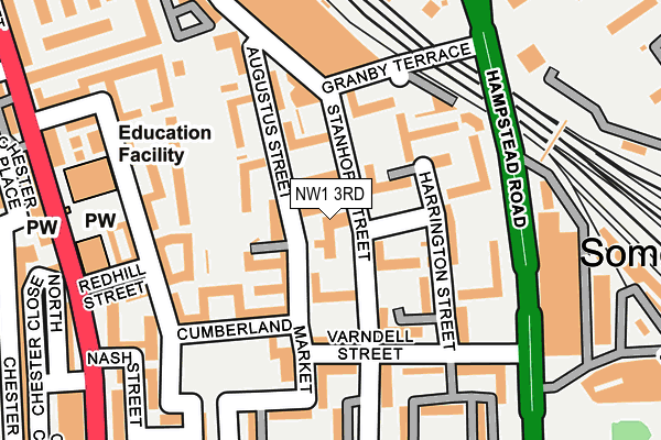 NW1 3RD map - OS OpenMap – Local (Ordnance Survey)