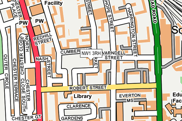 NW1 3RH map - OS OpenMap – Local (Ordnance Survey)