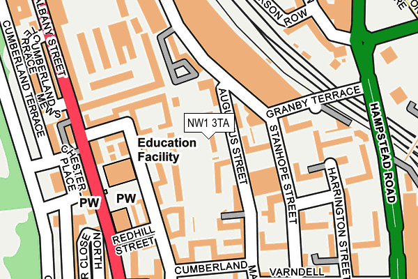 NW1 3TA map - OS OpenMap – Local (Ordnance Survey)