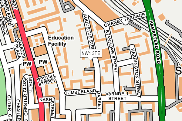 NW1 3TE map - OS OpenMap – Local (Ordnance Survey)