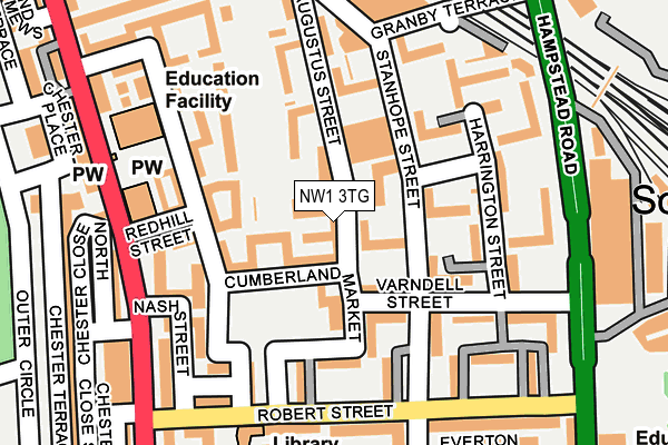 NW1 3TG map - OS OpenMap – Local (Ordnance Survey)