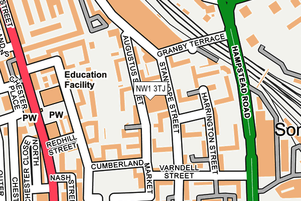 NW1 3TJ map - OS OpenMap – Local (Ordnance Survey)