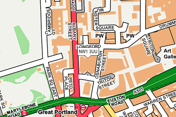 NW1 3UU map - OS OpenMap – Local (Ordnance Survey)