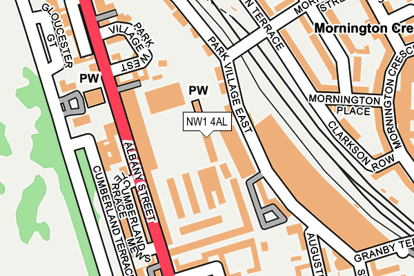 NW1 4AL map - OS OpenMap – Local (Ordnance Survey)