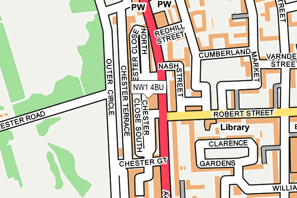 NW1 4BU map - OS OpenMap – Local (Ordnance Survey)