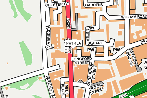 NW1 4EA map - OS OpenMap – Local (Ordnance Survey)