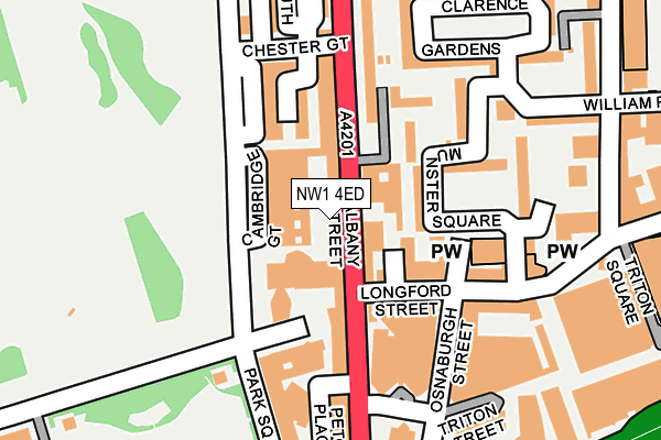 NW1 4ED map - OS OpenMap – Local (Ordnance Survey)
