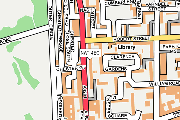 NW1 4EG map - OS OpenMap – Local (Ordnance Survey)