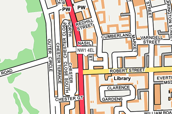 NW1 4EL map - OS OpenMap – Local (Ordnance Survey)