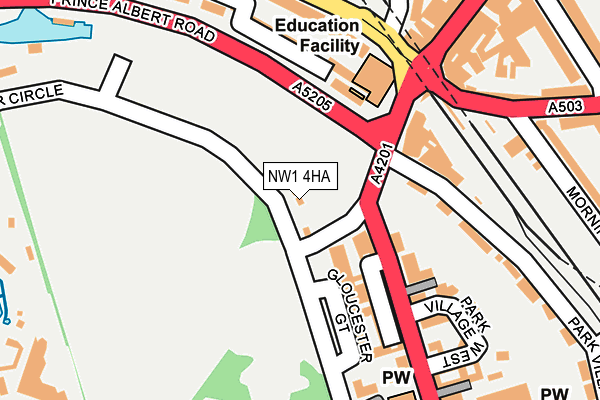 NW1 4HA map - OS OpenMap – Local (Ordnance Survey)