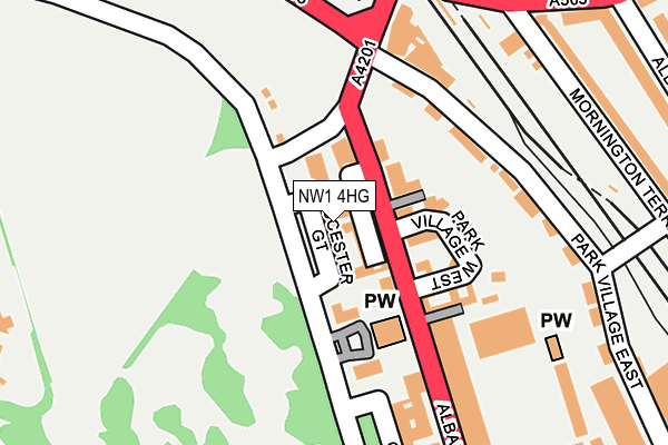 NW1 4HG map - OS OpenMap – Local (Ordnance Survey)