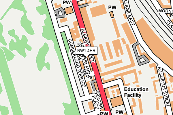 NW1 4HR map - OS OpenMap – Local (Ordnance Survey)