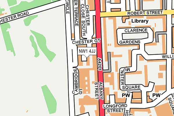 NW1 4JJ map - OS OpenMap – Local (Ordnance Survey)