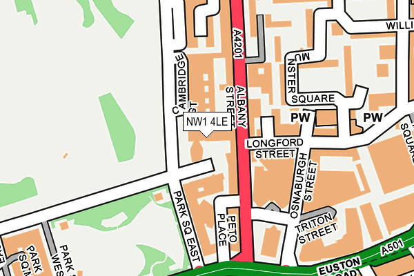 NW1 4LE map - OS OpenMap – Local (Ordnance Survey)