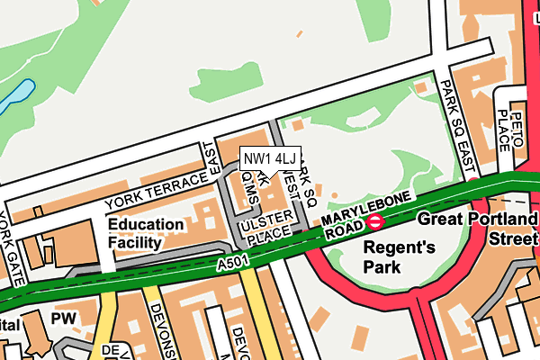 Map of RWGW LTD at local scale