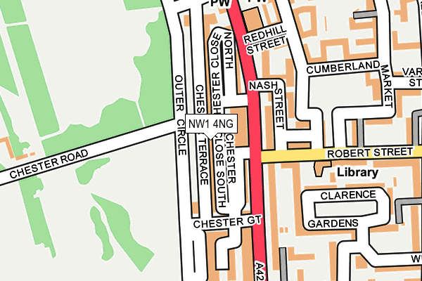 NW1 4NG map - OS OpenMap – Local (Ordnance Survey)