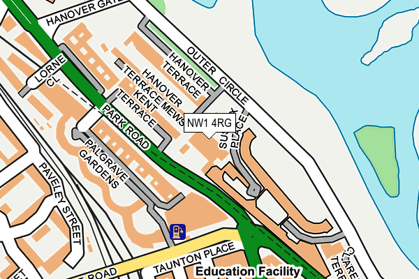 NW1 4RG map - OS OpenMap – Local (Ordnance Survey)
