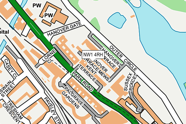 NW1 4RH map - OS OpenMap – Local (Ordnance Survey)