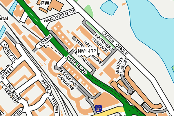 NW1 4RP map - OS OpenMap – Local (Ordnance Survey)