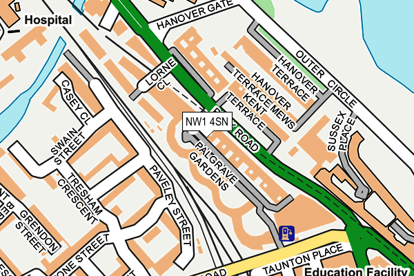 NW1 4SN map - OS OpenMap – Local (Ordnance Survey)