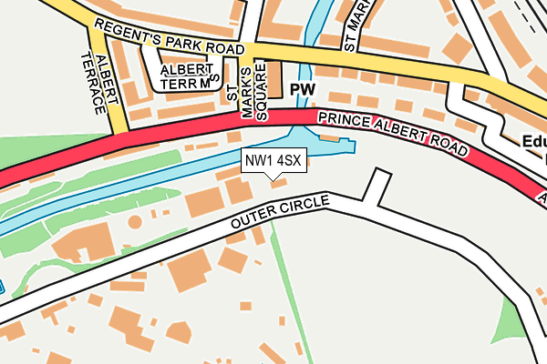 NW1 4SX map - OS OpenMap – Local (Ordnance Survey)