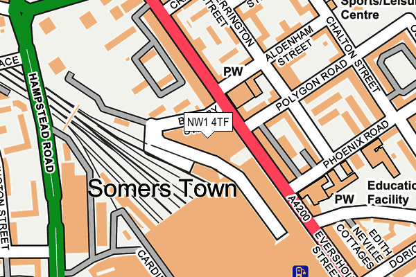 NW1 4TF map - OS OpenMap – Local (Ordnance Survey)