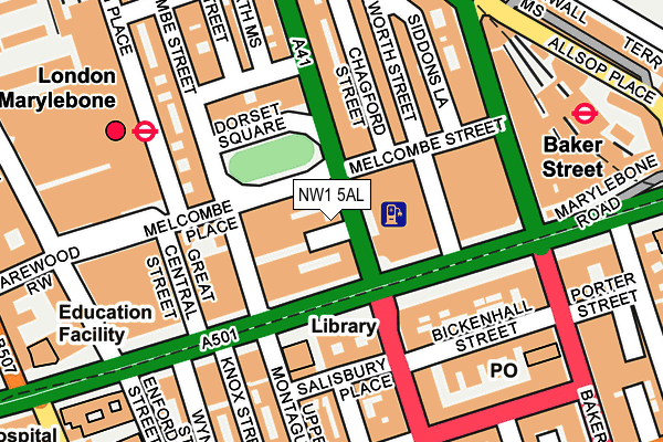 NW1 5AL map - OS OpenMap – Local (Ordnance Survey)