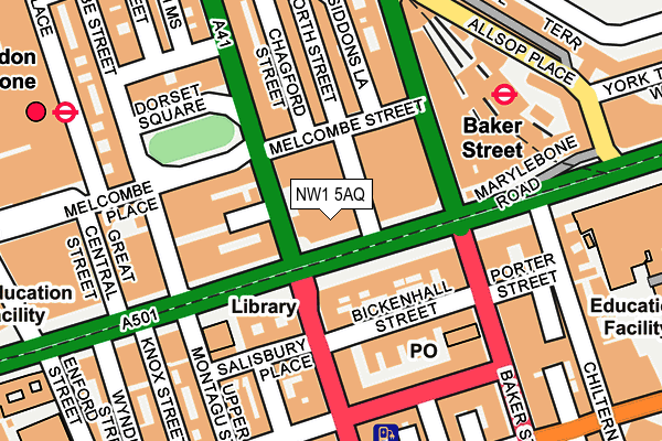 Map of MARYLEBONE WAY LIMITED at local scale