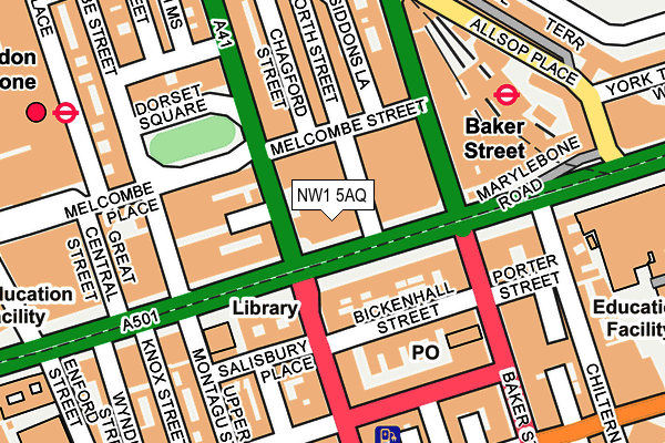 NW1 5AQ map - OS OpenMap – Local (Ordnance Survey)