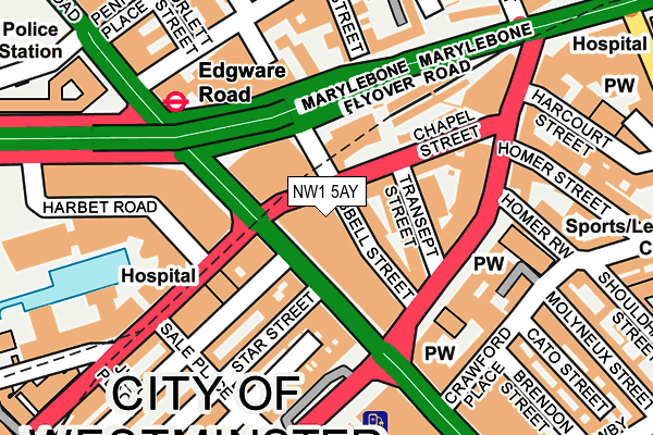 NW1 5AY map - OS OpenMap – Local (Ordnance Survey)