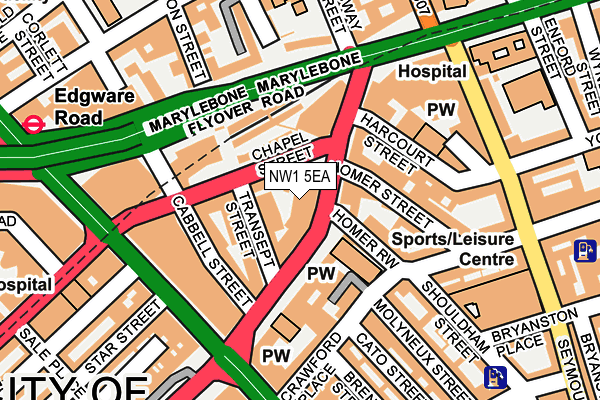 NW1 5EA map - OS OpenMap – Local (Ordnance Survey)