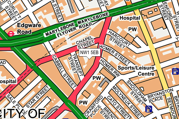 NW1 5EB map - OS OpenMap – Local (Ordnance Survey)
