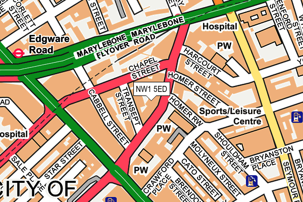 NW1 5ED map - OS OpenMap – Local (Ordnance Survey)