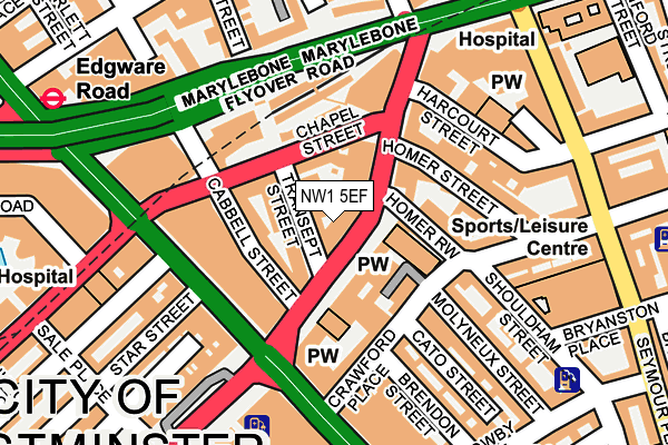 NW1 5EF map - OS OpenMap – Local (Ordnance Survey)