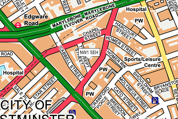 NW1 5EH map - OS OpenMap – Local (Ordnance Survey)