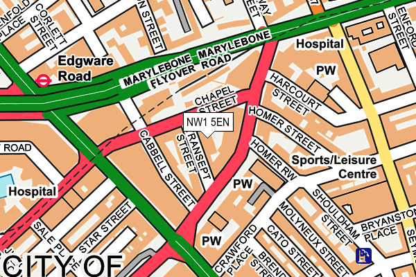 NW1 5EN map - OS OpenMap – Local (Ordnance Survey)
